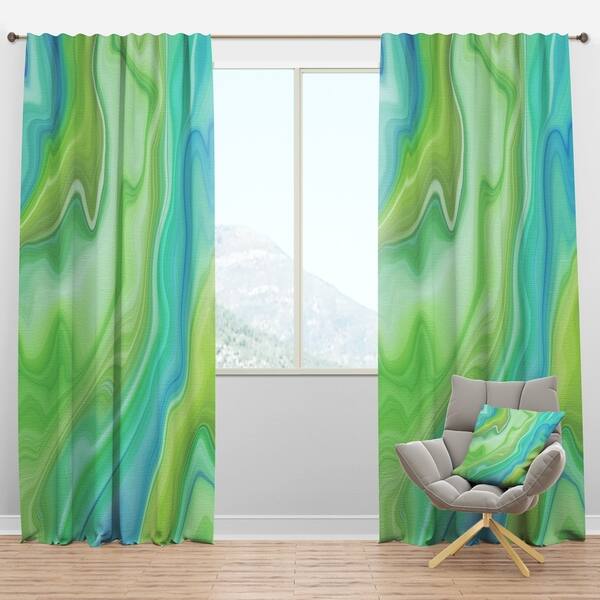 Shop Designart Marbled Colours In Shades Of Green And Blue