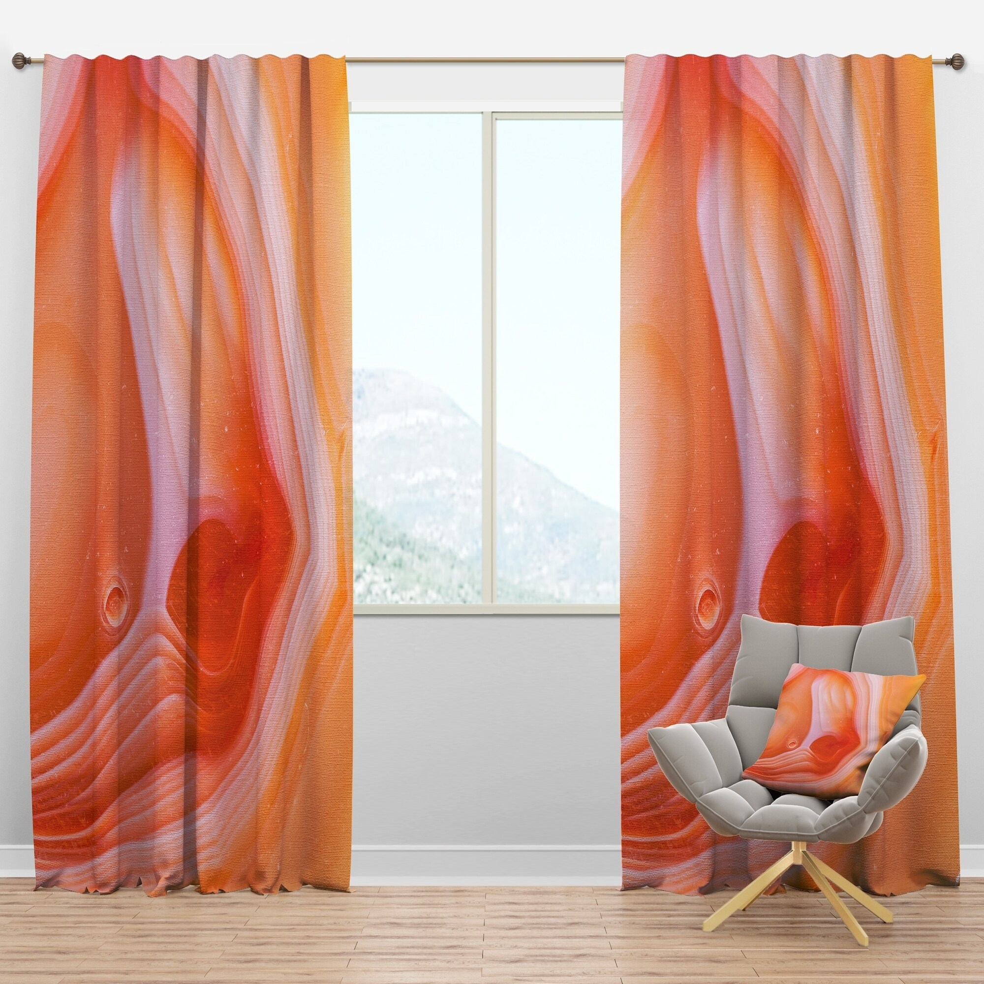 Shop Carson Carrington Tannback Mineral Orange Agate Mid Century