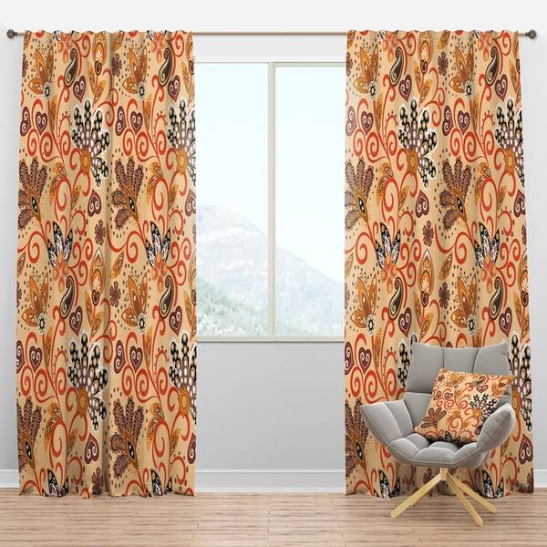 Shop Designart Retro Indian Floral Batik Iii Mid Century Modern