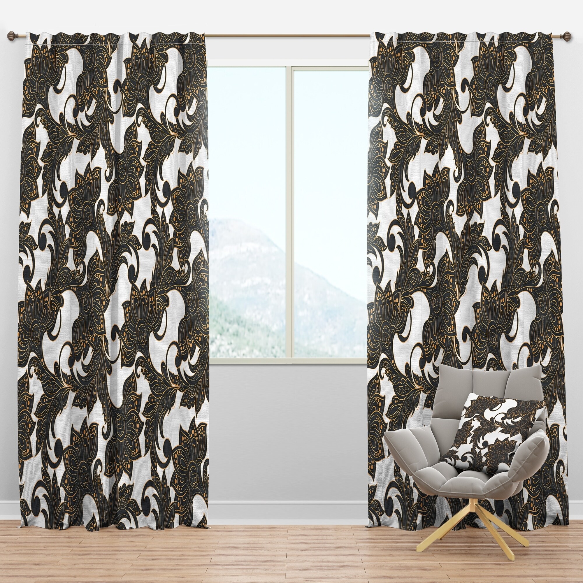 Shop Designart Retro Indian Floral Batik I Mid Century Modern