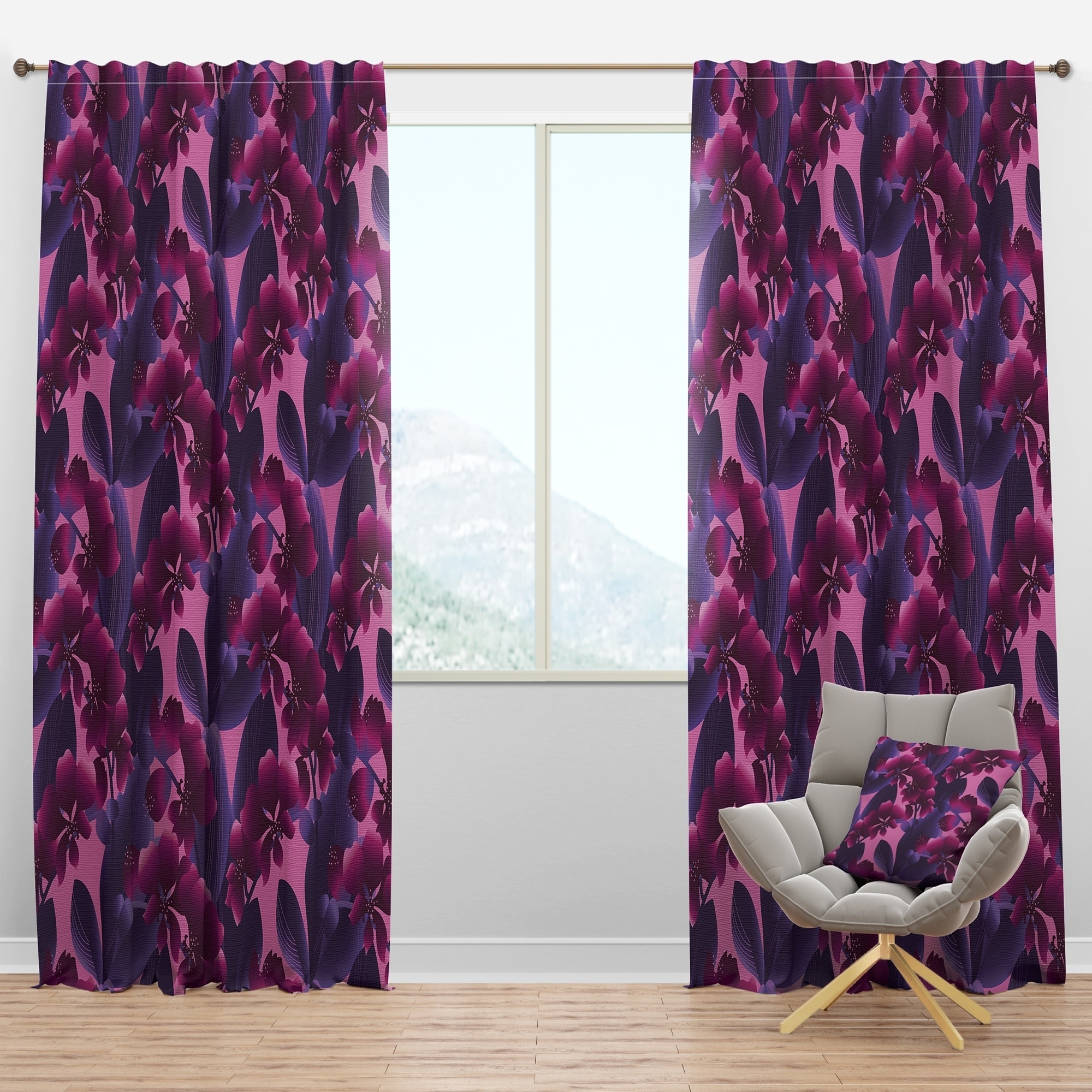 colorful curtain panels