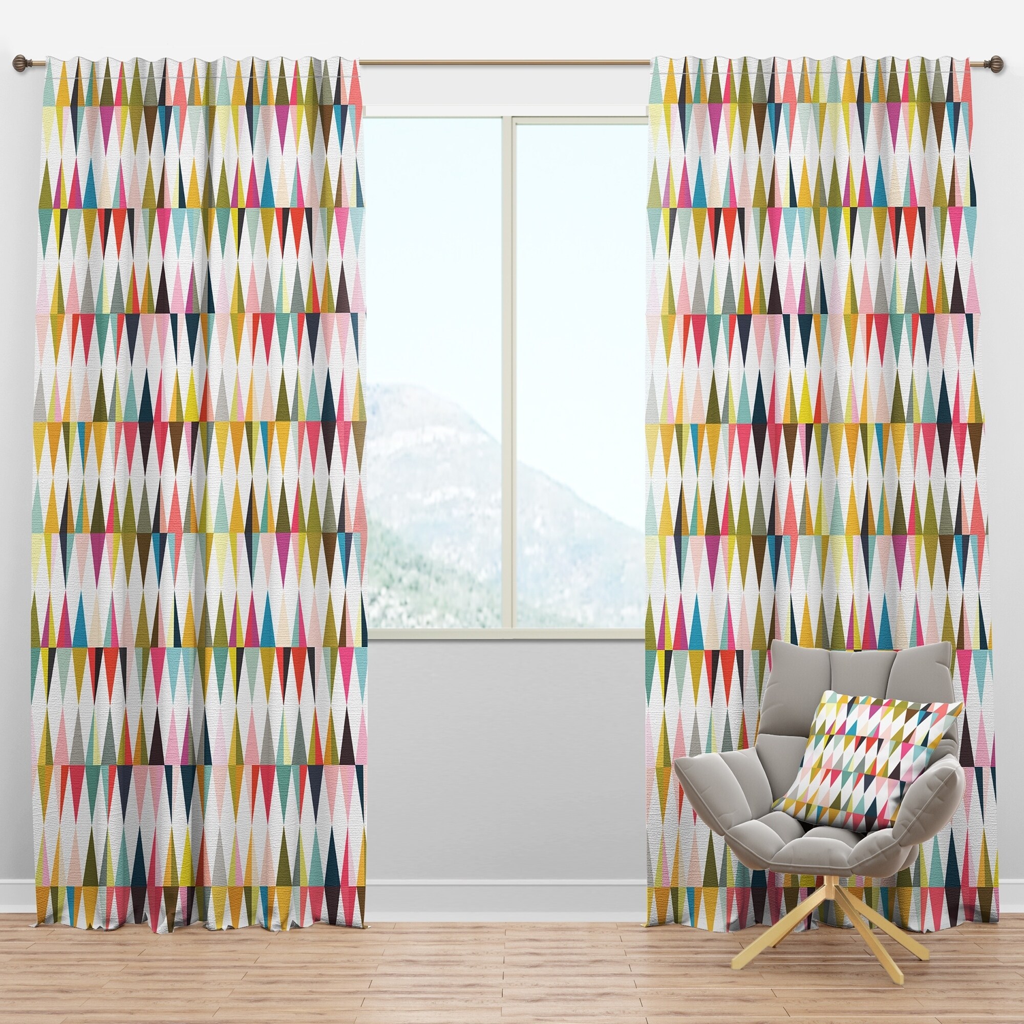 retro curtains