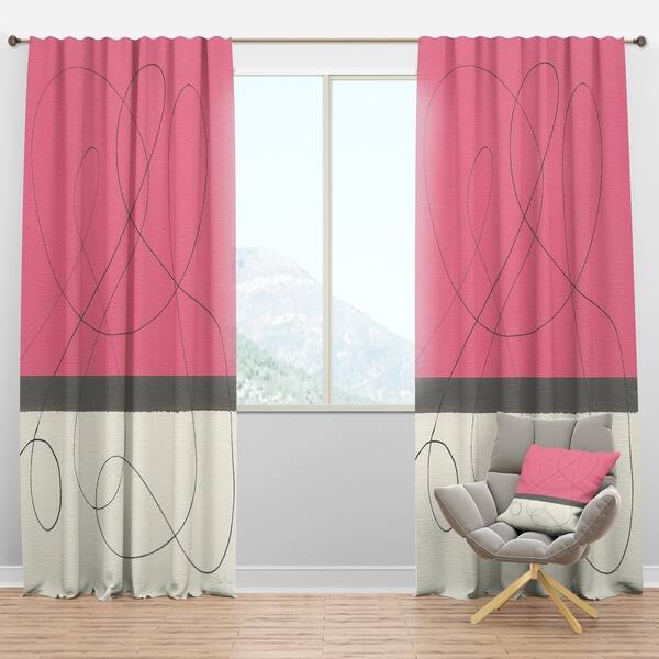 Shop Designart Geometric Neapolitan Ii Shabby Chic Curtain