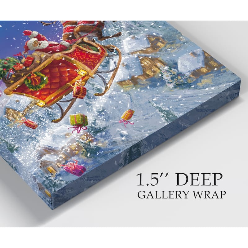 Santa's Sleigh -Gallery Wrapped Canvas