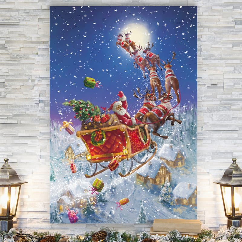 Santa's Sleigh -Gallery Wrapped Canvas