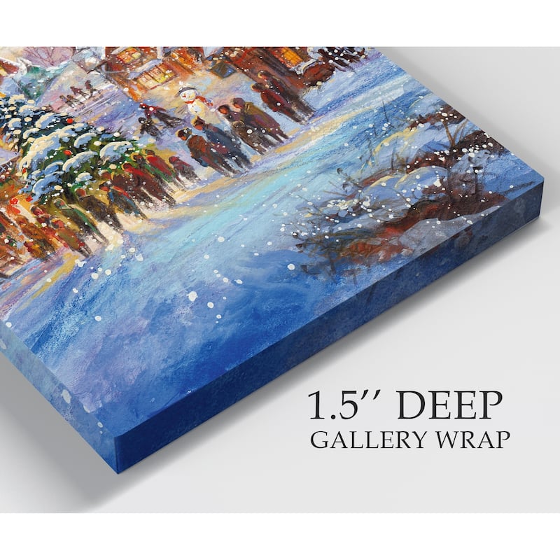 Snow Village -Gallery Wrapped Canvas