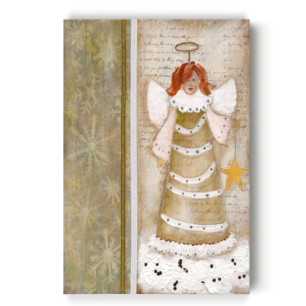 Cloud Angel w/Star -Gallery Wrapped Canvas
