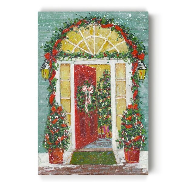 Candy Cane Adorned -Gallery Wrapped Canvas