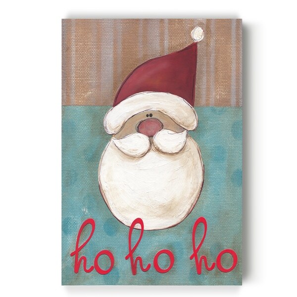 HoHoHo w/ StripeDot -Gallery Wrapped Canvas