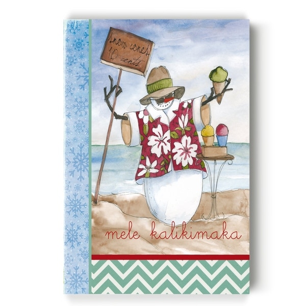 SNOWMAN BEACH -Gallery Wrapped Canvas