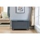 Milton Green Stars Wood Storage Bench - Gray - Thumbnail 1