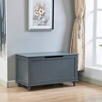 Milton Green Stars Wood Storage Bench - Gray