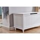 Milton Green Stars Wood Storage Bench - White - Thumbnail 4