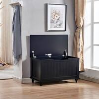 Milton Green Stars Wood Storage Bench - Black