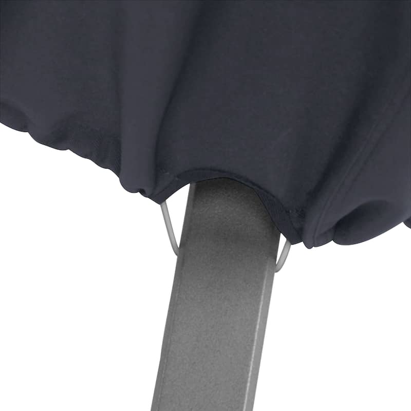Classic Accessories Water-Resistant 58 Inch BBQ Grill Cover with Coiled Grill Brush & Magnetic LED Light
