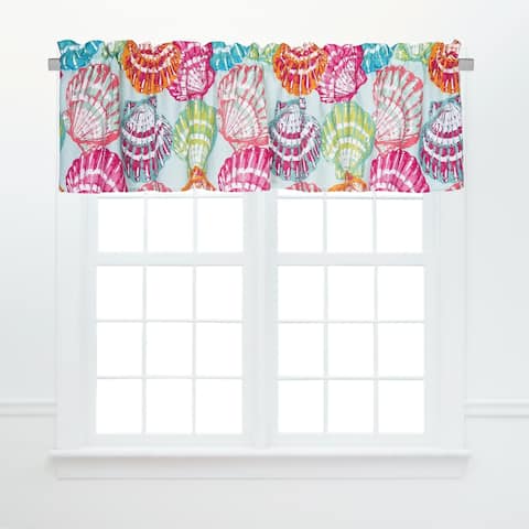 Merritt Island Window Curtain Valance Set of 2 - 15.5 x 72