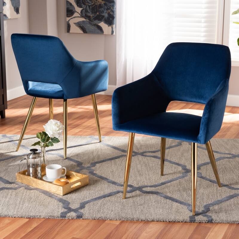 Germaine Glam and Luxe Upholstered 2-Piece Dining Chair Set