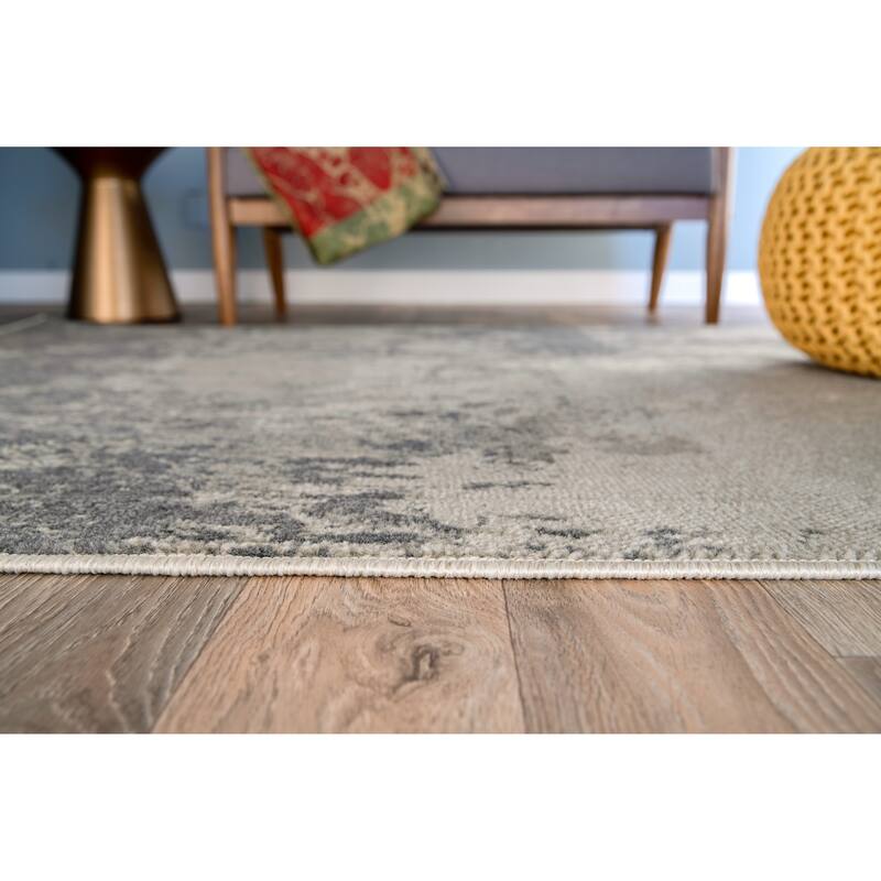 World Rug Gallery Contemporary Oblique Abstract Area Rug