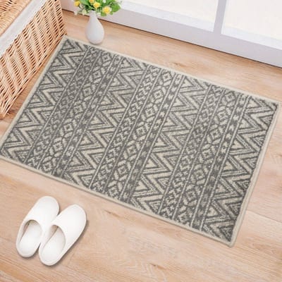 World Rug Gallery Modern Bohemian Chevron Area Rug