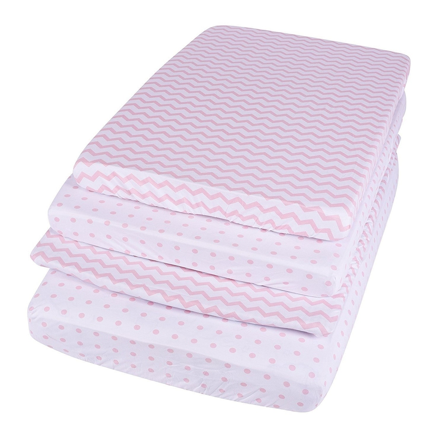 Shop Waterproof Pack N Play Crib Sheet 2 Pack Pink Overstock