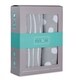 preview thumbnail 2 of 1, Crib Sheet Set Jersey Cotton 2 Pack - Grey and White