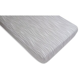Crib Sheet Set Jersey Cotton 2 Pack - Grey and White