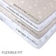 preview thumbnail 1 of 0, Pack N Play Crib Sheet Set Jersey Cotton 2 Pack -Tan Star
