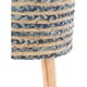 preview thumbnail 13 of 19, Livabliss Baeley Hand Crafted Bohemian Jute and Wood Foot Stool