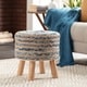 preview thumbnail 2 of 19, Livabliss Baeley Hand Crafted Bohemian Jute and Wood Foot Stool