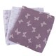 preview thumbnail 2 of 1, Muslin Cotton Swaddles-3 Pack Butterfly- Lavender Purple - N/A