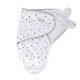 preview thumbnail 2 of 3, Adjustable Swaddle Small Grey Stars + Solid Grey 0-3 Months - N/A