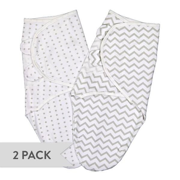 slide 2 of 5, Ely's & Co. Baby Adjustable Swaddle Blanket - 2 Pack