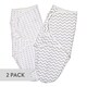 preview thumbnail 1 of 3, Ely's & Co. Baby Adjustable Swaddle Blanket - 2 Pack