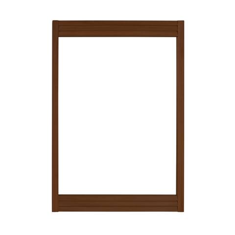 Avanity Taylor 24 in. Wall Mounted Mirror with Teak Wood Frame - 24"W x 1.2"D x 34"H