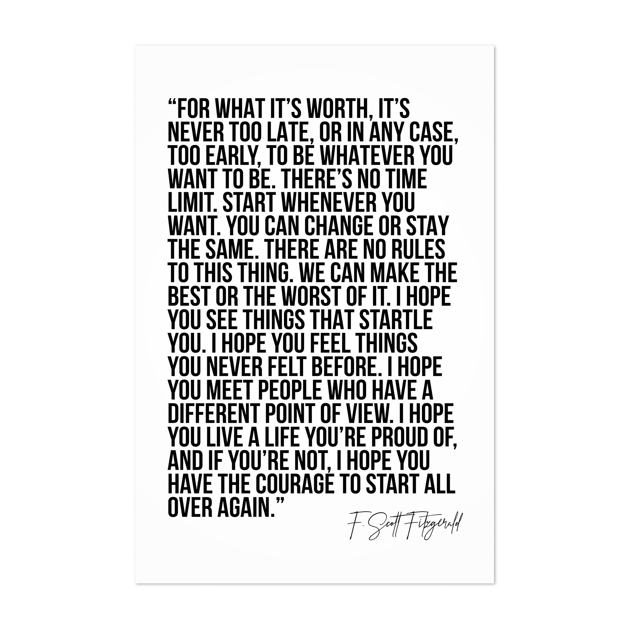 Get F Scott Fitzgerald Quotes Wallpaper PNG
