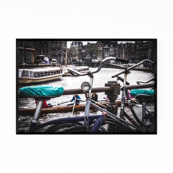 Noir Gallery Amsterdam Netherlands Bike Photo Framed Art Print