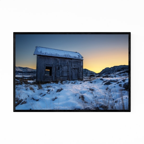 Noir Gallery Norway Winter Nature Photo Framed Art Print