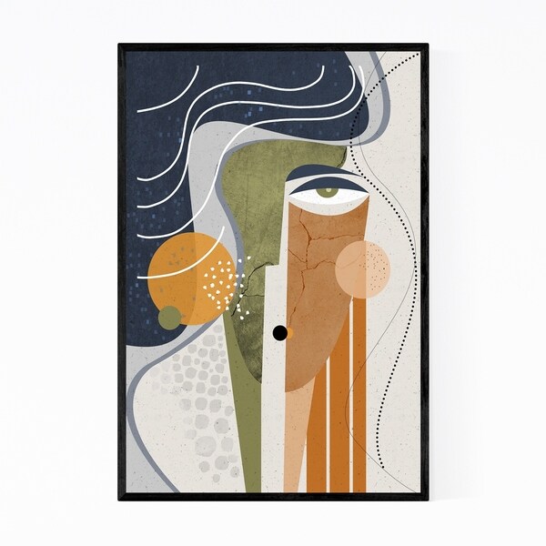 Noir Gallery Abstract Figurative Painting Framed Art Print