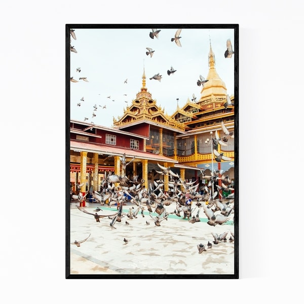 Noir Gallery Bagan Myanmar Architecture Photo Framed Art Print