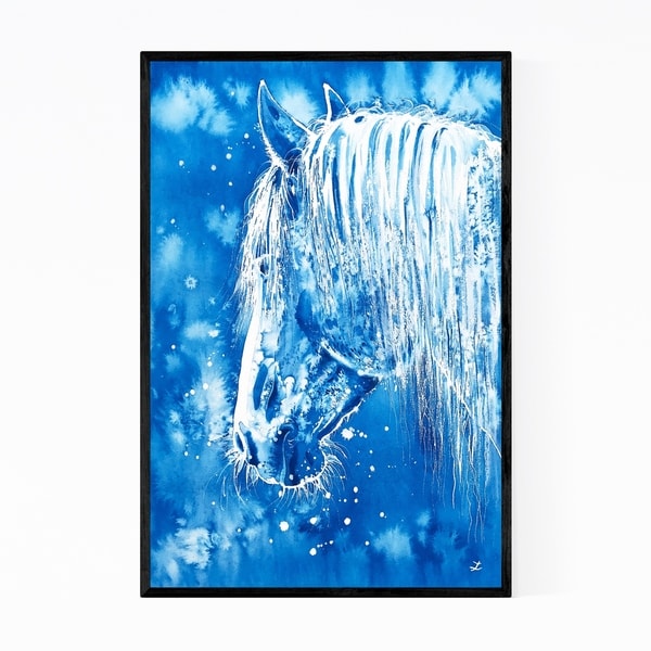 Noir Gallery Animal Horse Painting Framed Art Print