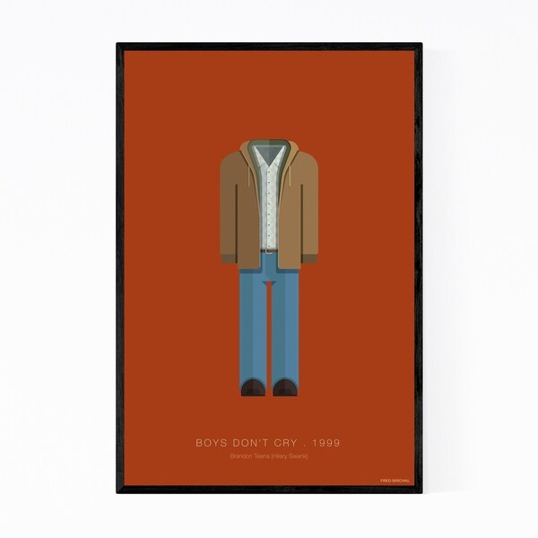 Noir Gallery Boys Don't Cry Movie TV Illustration Framed Art Print