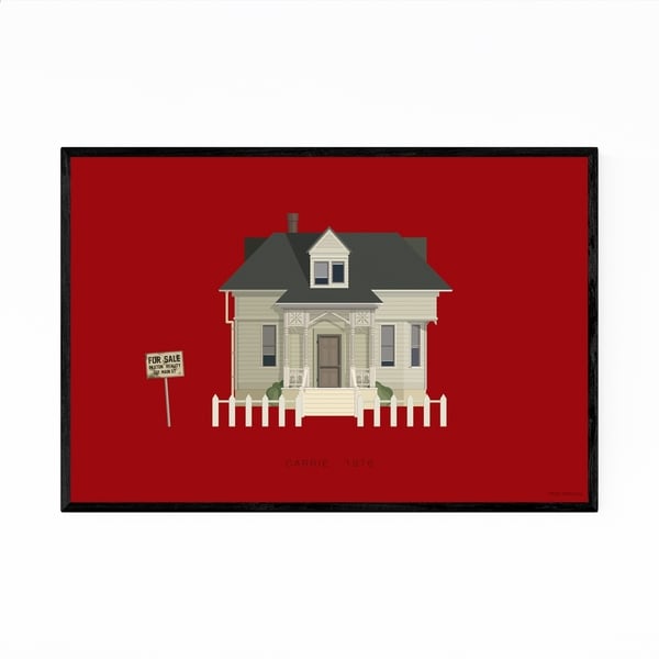 Noir Gallery Carrie Movie TV Illustration Framed Art Print