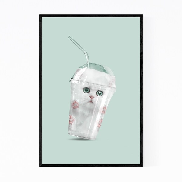 Noir Gallery Cat Kitchen Humor Illustration Framed Art Print