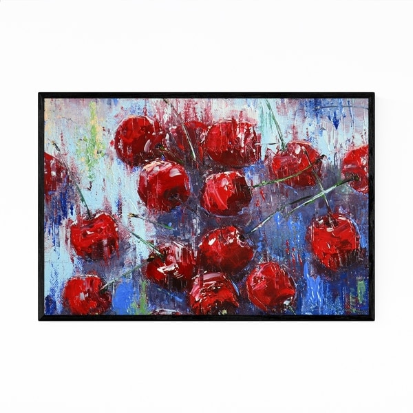 Noir Gallery Cherry Still Life Fruit Painting Framed Art Print