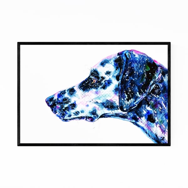 Noir Gallery Animal Dalmatian Dog Painting Framed Art Print