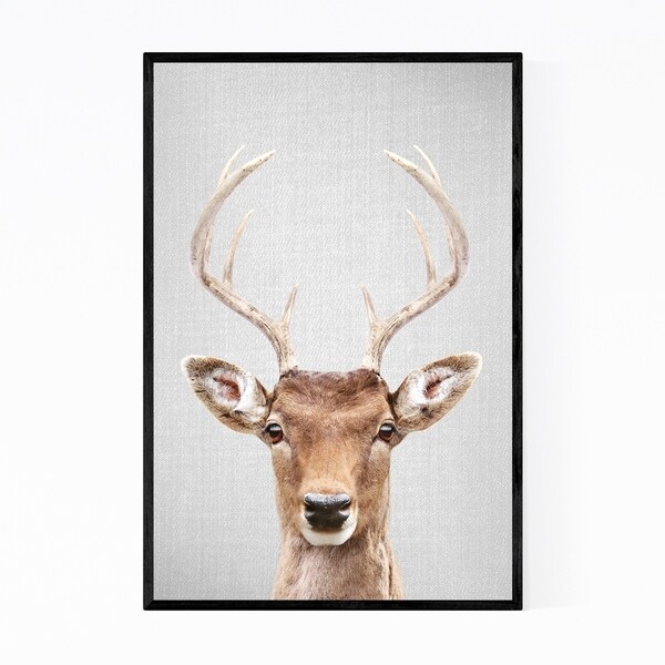 Noir Gallery Deer Animals Photo Framed Art Print