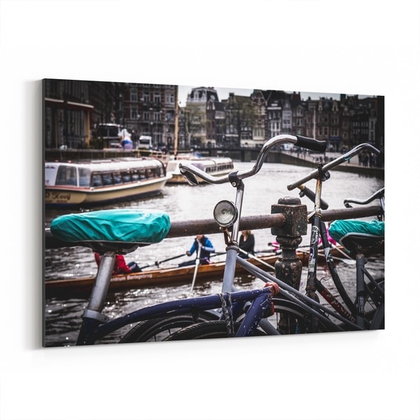 Noir Gallery Amsterdam Netherlands Bike Photo Canvas Wall Art Print