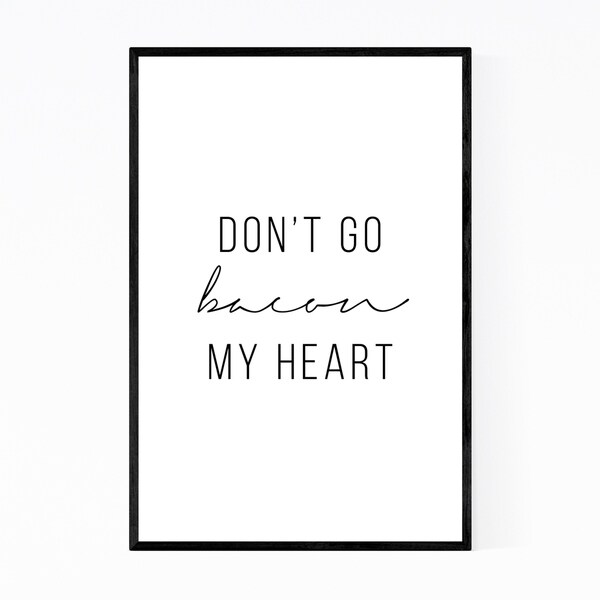 Noir Gallery Humor Minimal Typography Framed Art Print