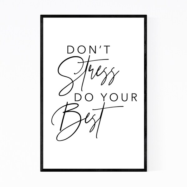 Noir Gallery Motivational Minimal Typography Framed Art Print