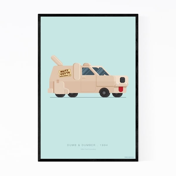 Noir Gallery Dumb & Dumber Illustration Framed Art Print